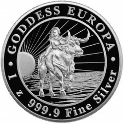 Srebrna Moneta Tokelau - Goddess Europa 1 uncja 24h