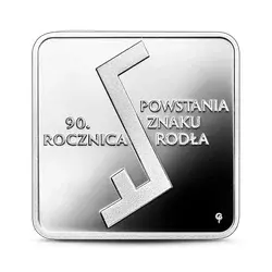 Srebrna moneta: 90. rocznica powstania Znaku Rodła 10zł 24h Produkt Kolekcjonerski