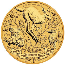 Złota Moneta 125. Rocznica Powstania Perth Mint 1 uncja 2024 24h