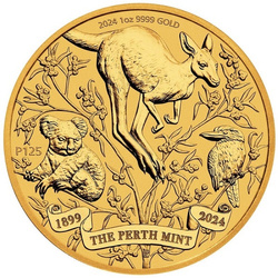 Złota Moneta 125. Rocznica Powstania Perth Mint 1 uncja 2024 NOWOŚĆ