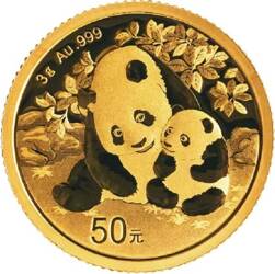Złota Moneta Chińska Panda 3g