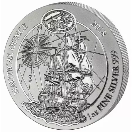 Srebrna Moneta Endeavour - Nautical Ounce 1 uncja 2018r 24h