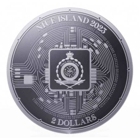Srebrna Moneta NIUE ISLAND - Bitcoin 1 uncja 24h