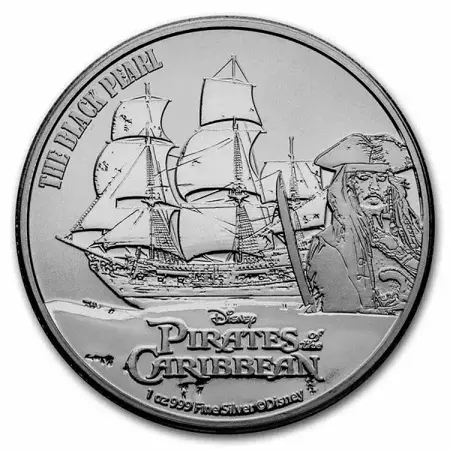 Srebrna Moneta Niue 2022 - Pirates of the Caribbean - The Black Pearl 1 uncja 24h