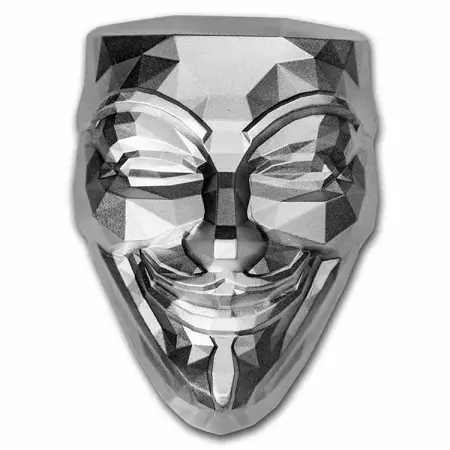 Srebrna Moneta Rebel Mask Stacker Light 2 uncje 24h