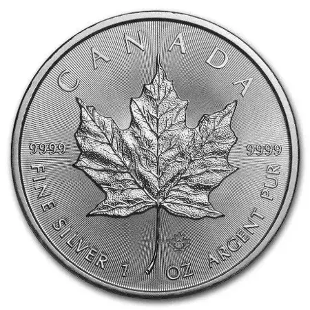 Zestaw Srebrna Moneta Kanadyjski Liść Klonowy 100x1oz