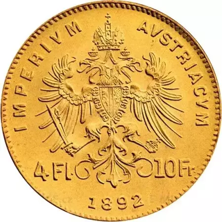 Złota Moneta 4 Guldeny Austriackie 3.22g 24h
