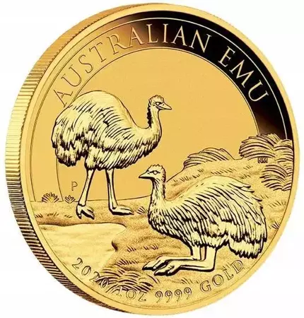 Złota Moneta Australijski Emu 1 uncja 2020r 24h