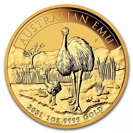 Złota Moneta Australijski Emu 1 uncja 2021r 24h