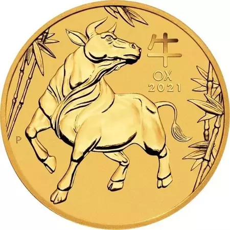 Złota Moneta Rok Bawoła 1 uncja 24h